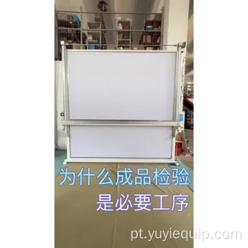 Máquina de corte de tecido de cortina de verificação de qualidade de luz LED semiautomática 1,2 kW 220 V